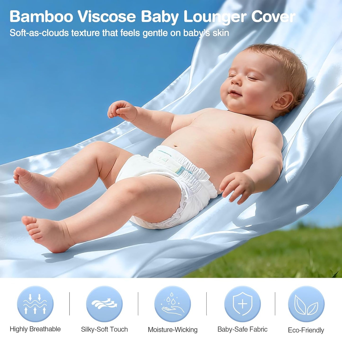 Baby Lounger Cover | GrayBamboo